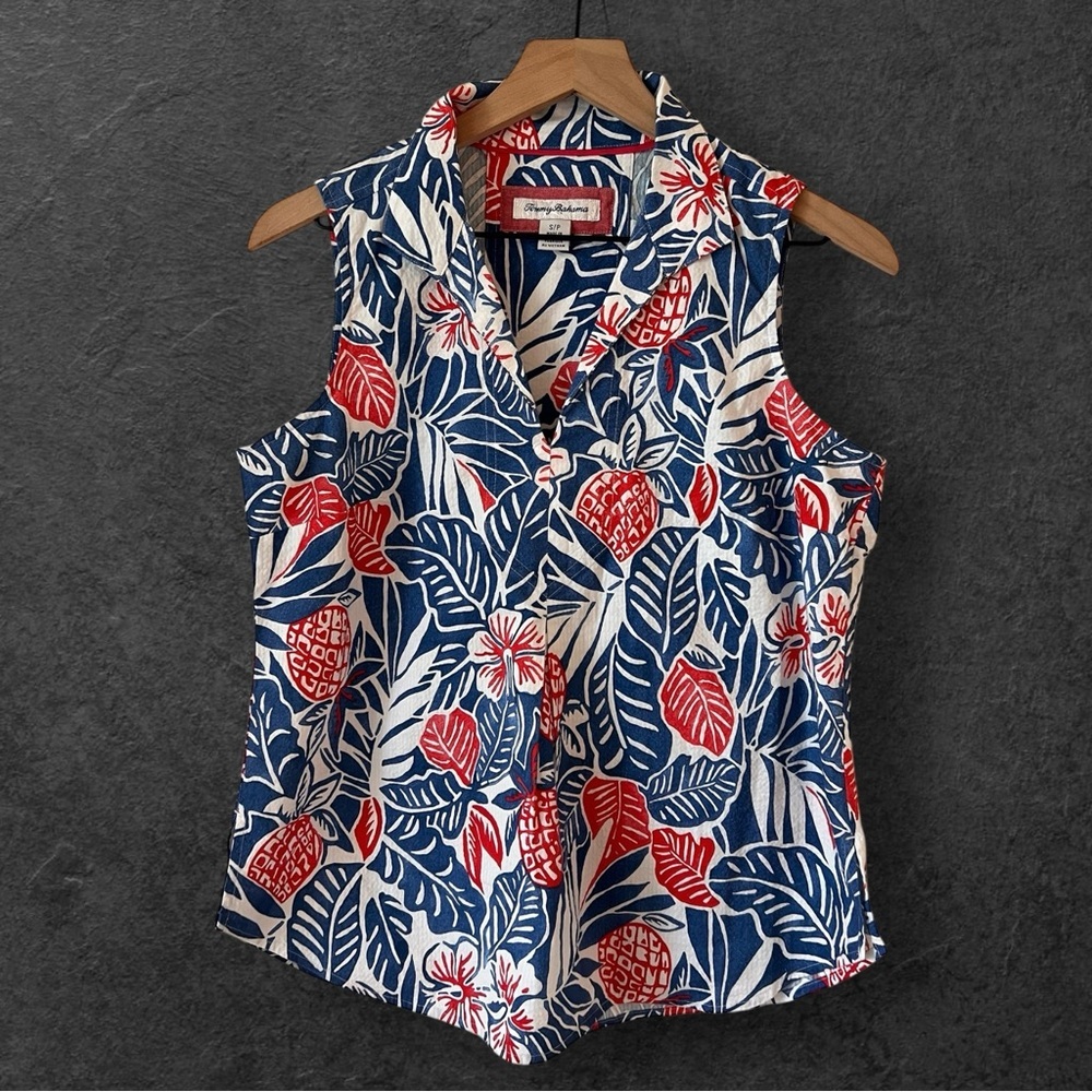 Tommy Bahama Nova Wave Coco Bay Sleeveless Top Size S - Picture 2 of 11